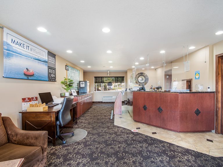 Lobby and front desk