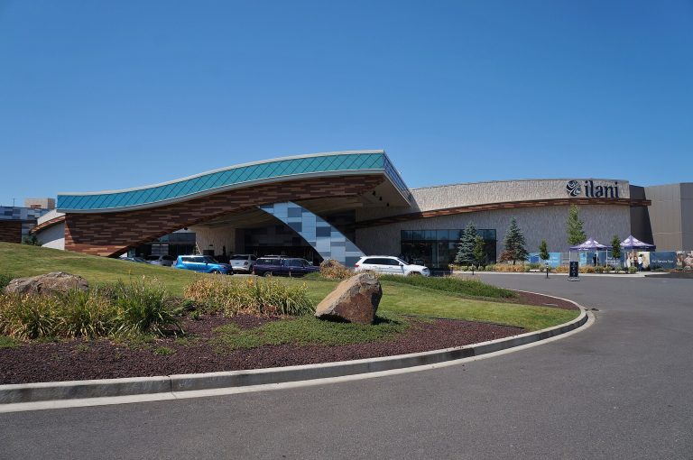 Entrance to ilani casino resort in Ridgefield